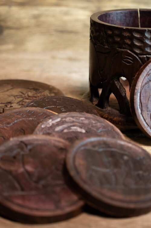 Hand crafted African coasters